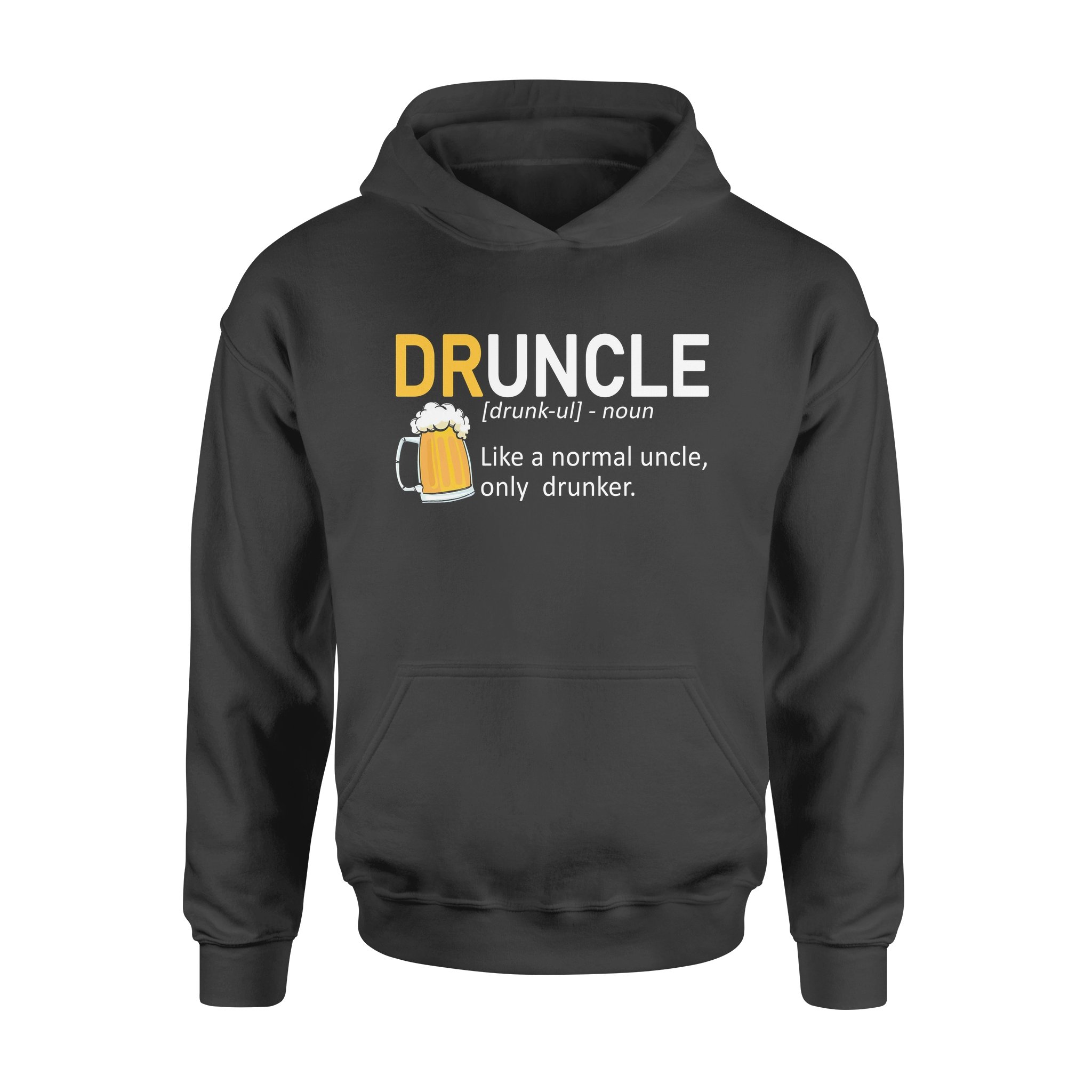 Druncle Like A Normal Uncle Only Drunker Funny For Beer – Premium Hoodie