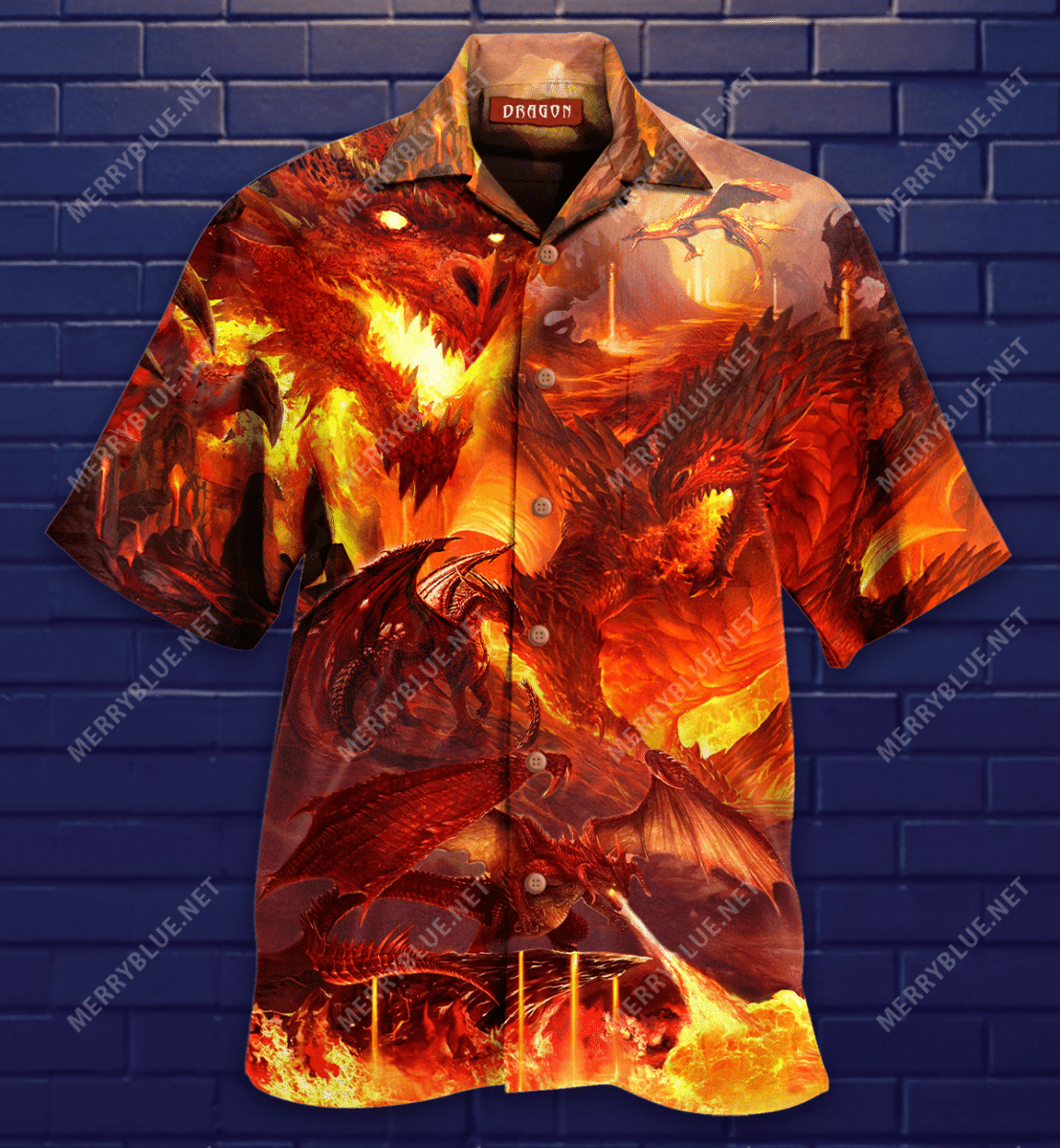 Burn World Of The Dragon Hawaii Shirt Ha104500