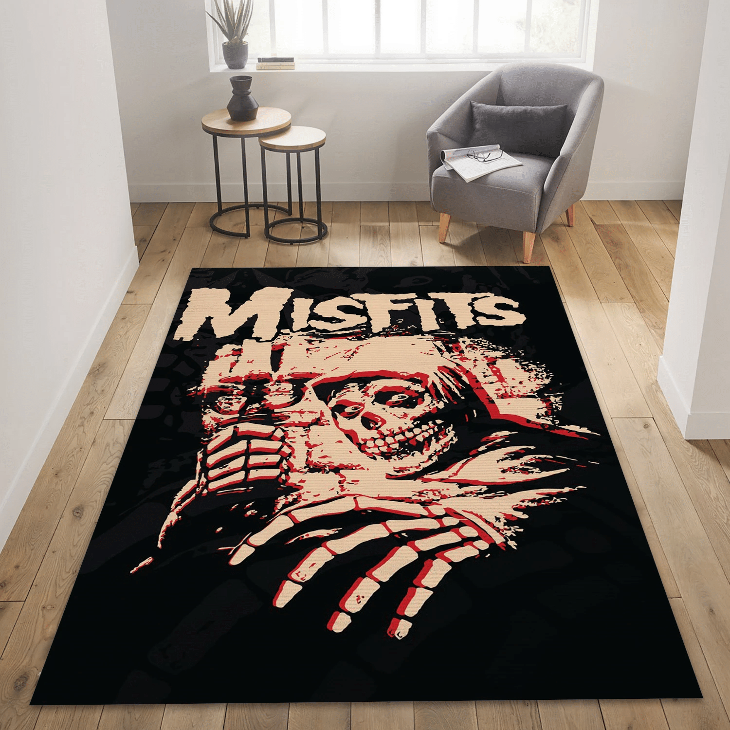 Misfits Band Area Rug, Living Room  Rug – Christmas Gift Us Decor