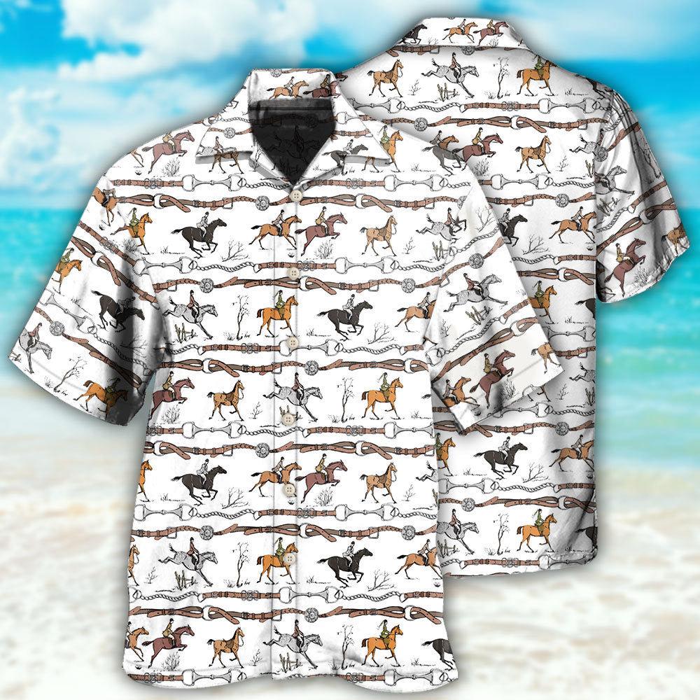 Beautiful Horse Jumping Hawaii Shirt Ha85702