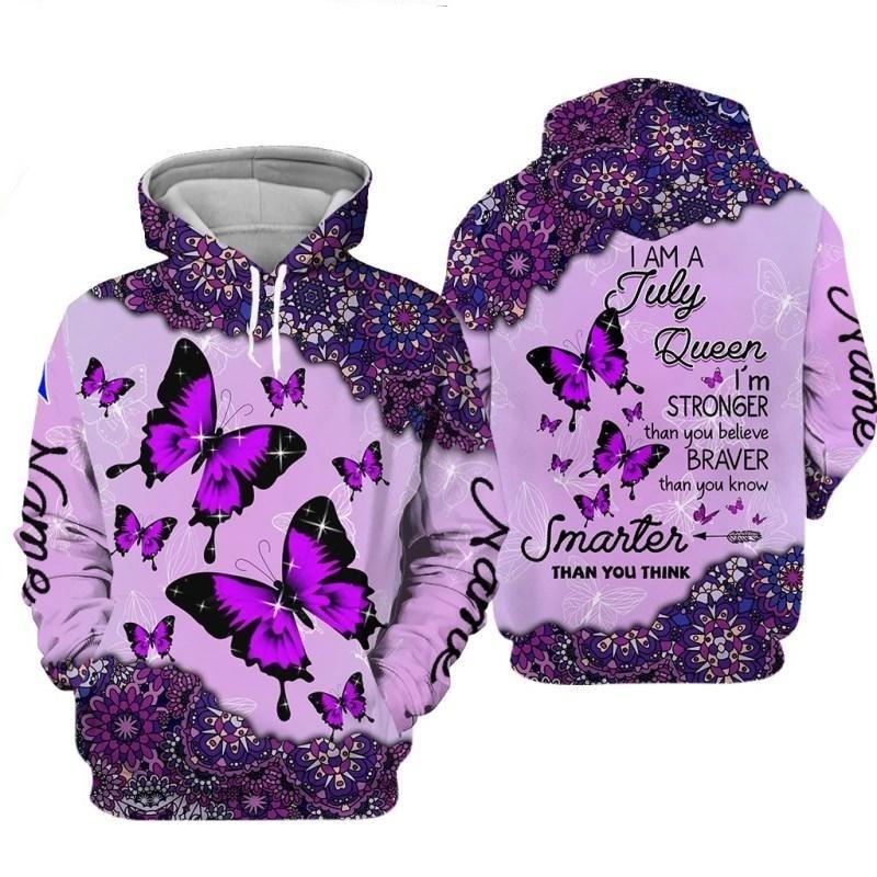 Custom Personalized Birthday July Queen Hoodie