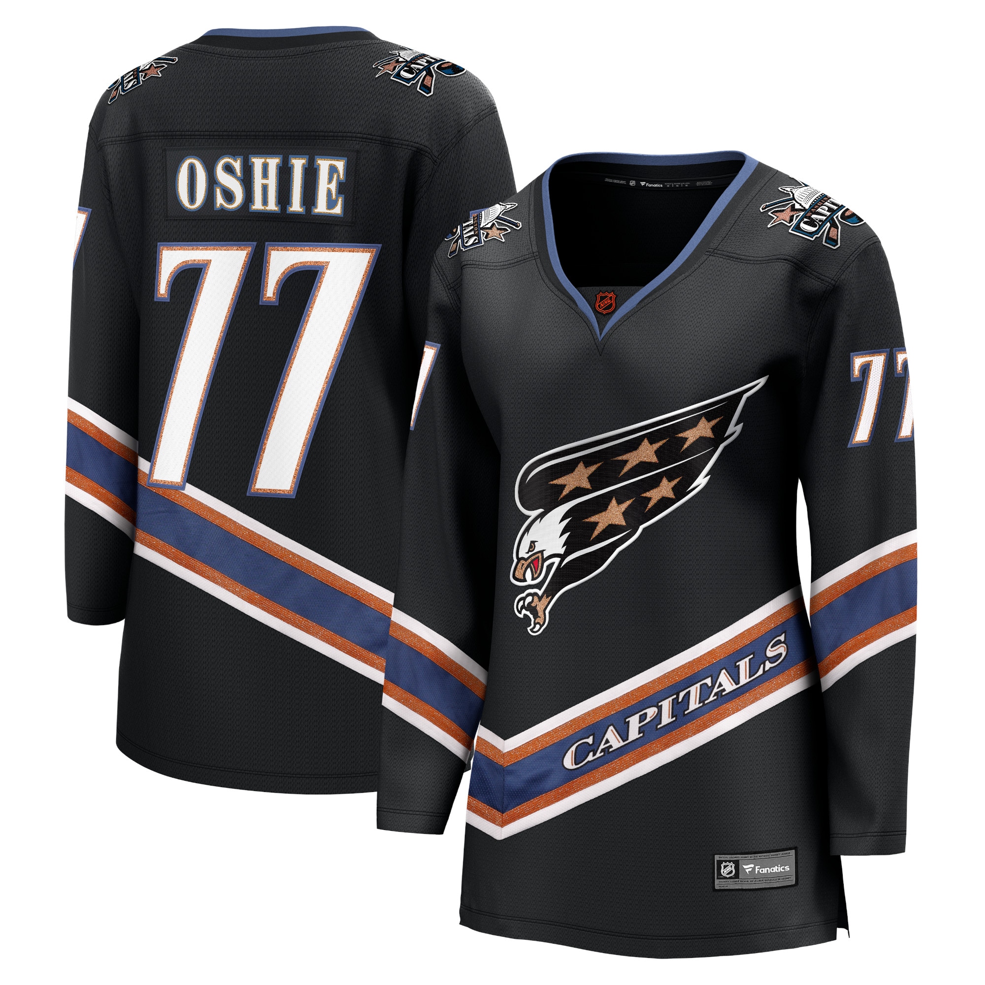 Women's Washington Capitals TJ Oshie Black Special Edition 2.0 Breakaway Player Jersey