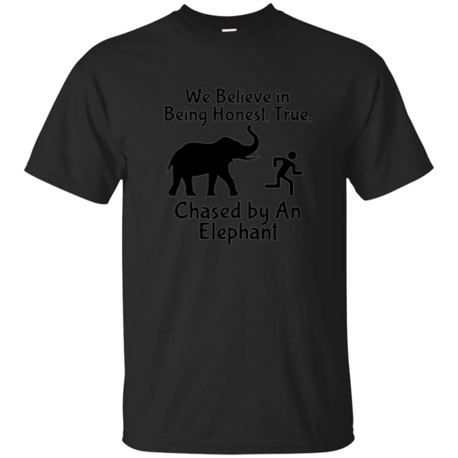 LDS Funny Chased by an Elephant Mormon Faith T-Shirt