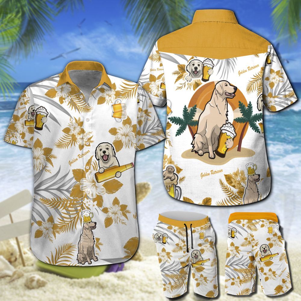 Golden Retriever Beer Hawaii Shirt 202 Ha81712