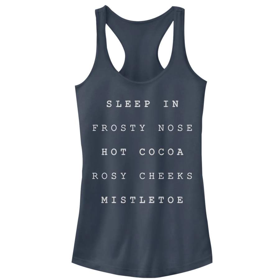 CHIN UP Junior’s Christmas Cozy Checklist  Racerback Tank