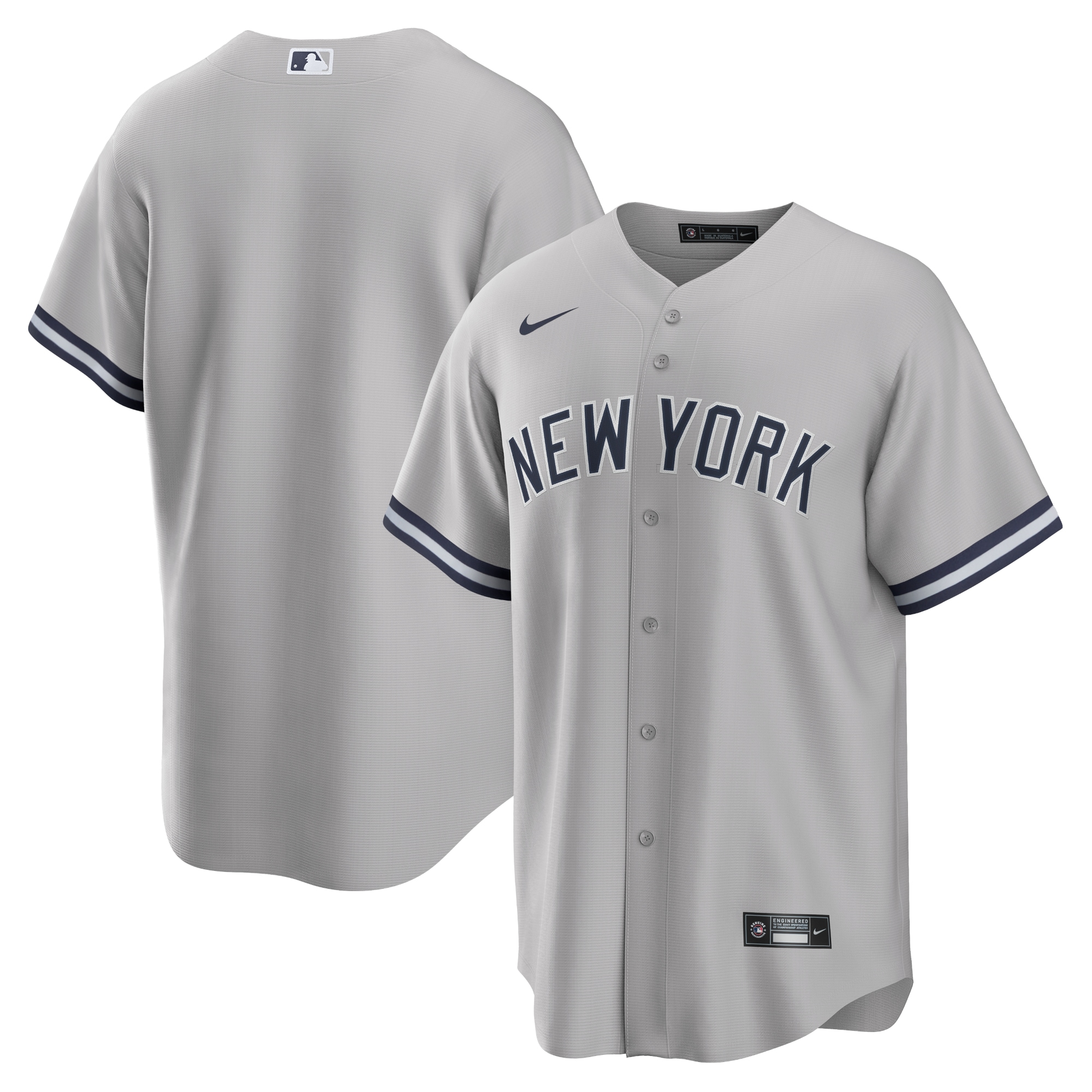 New York Yankees Road Replica Team Jersey – Gray