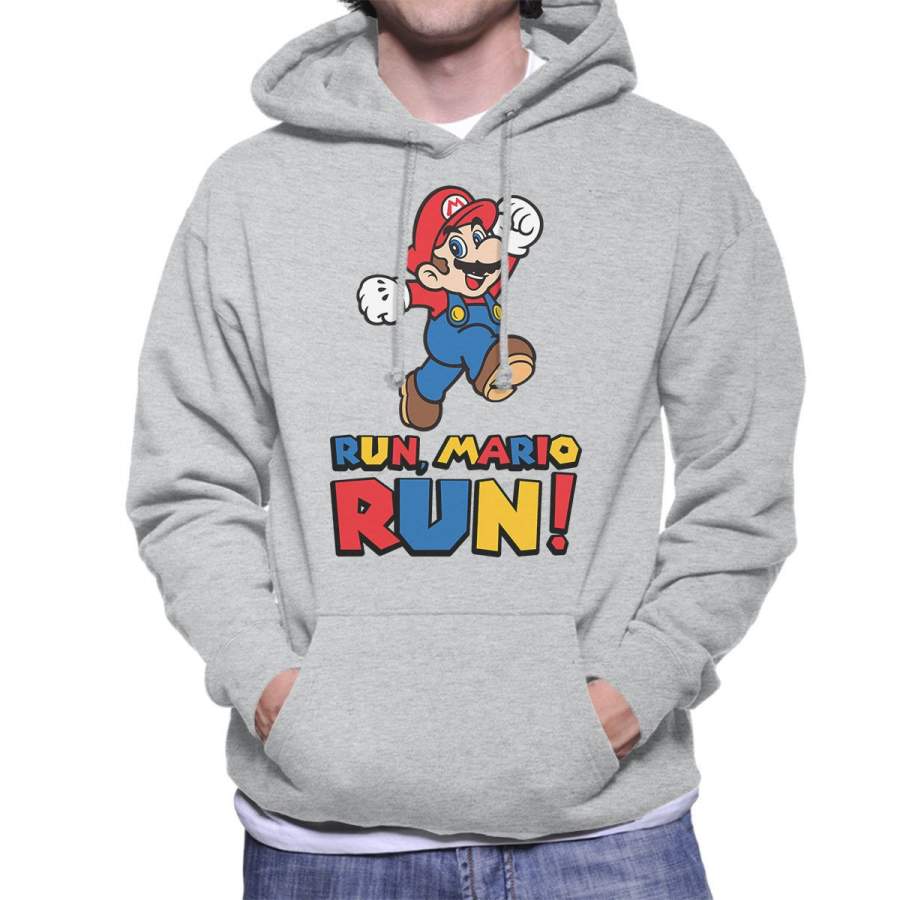 Run Mario Run Men’s Hooded Sweatshirt