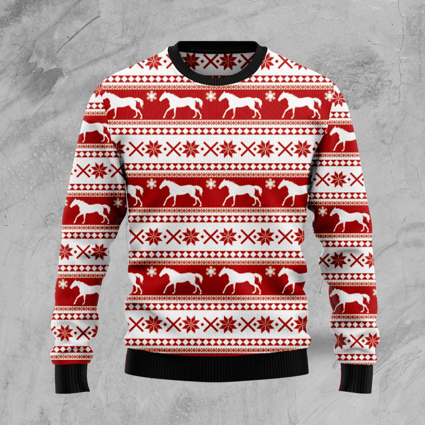 Amazing Horse Hz92410 Ugly Christmas Sweater