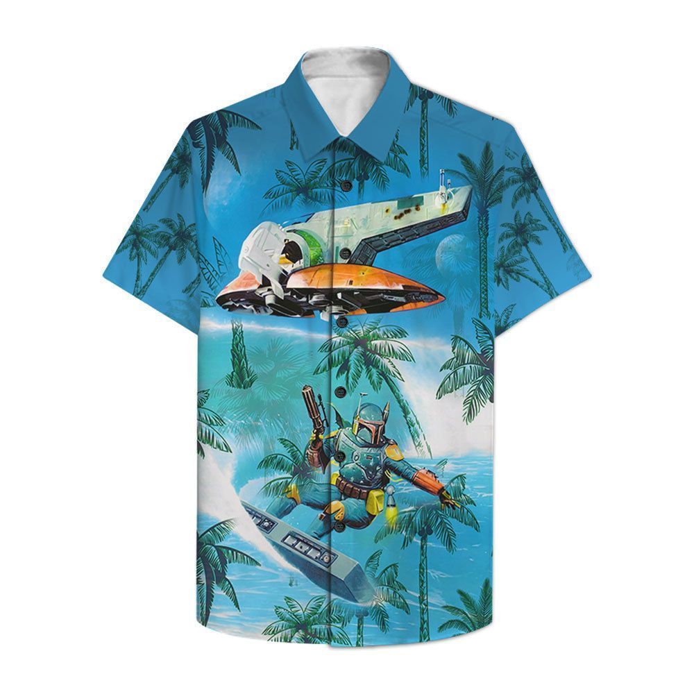 Dadalorian Surfing Hawaii Shirt Movies Ha85423