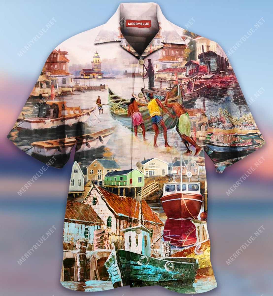 Harbor In The Morning Unisex Hawaii Shirt Ha81112