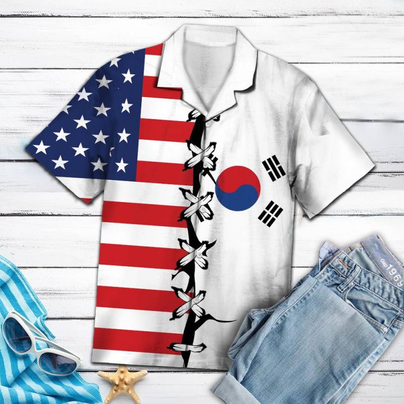 South Korea Root Hawaii Shirt Ha27211