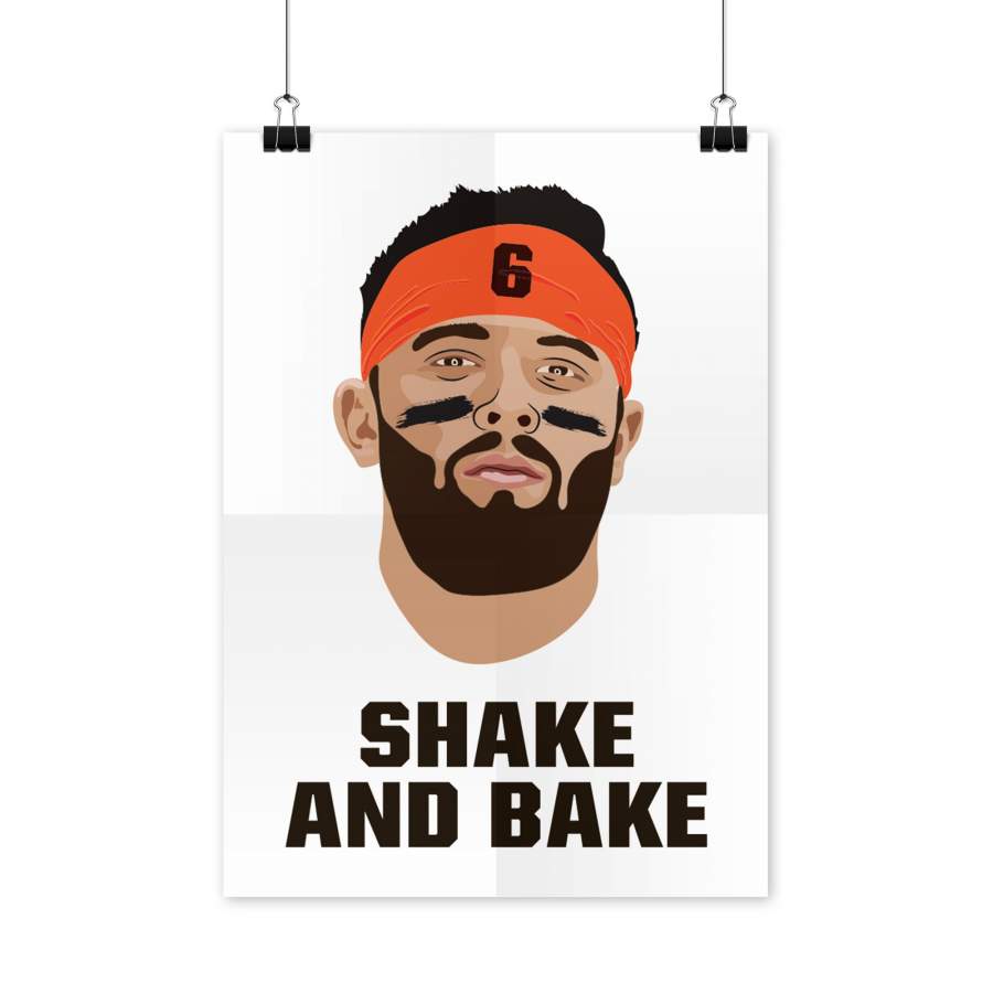 Baker Mayfield Poster Shake and Bake Baker Mayfield - Poster Art Design