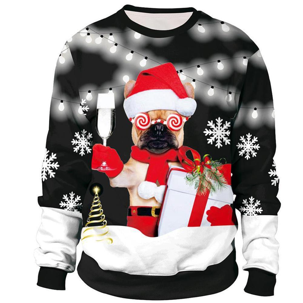 Pug Dogs Ugly Christmas Sweater | For Men & Women | Adult | Us6248