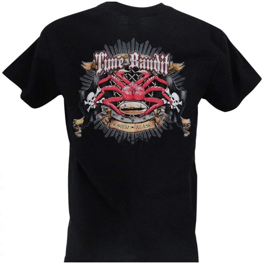 Gildan Men’S Time Bandit Crab Flag Short Sleeve T-Shirt