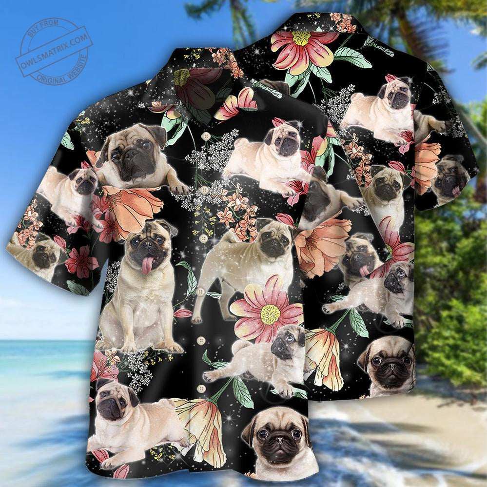 Pug Tropical Style Hawaii Shirt Ha21894