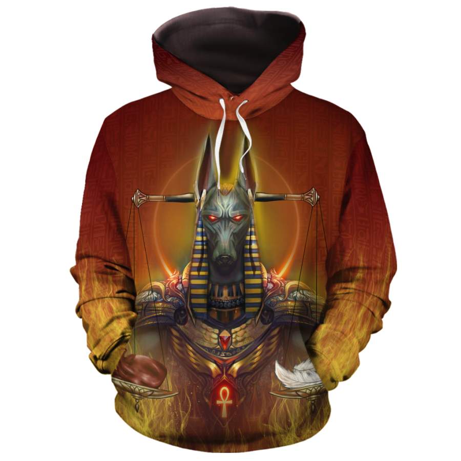 Anubis Weighing Heart 2 All-Over Hoodie