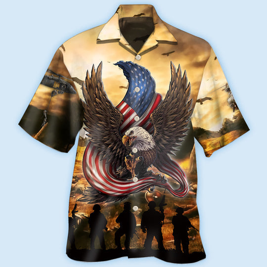 Veteran Honor The Fallen With Eagle Hawaiian Shirt | Hw3311