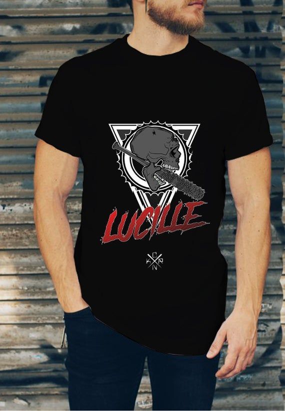 Logos 1Lucille Hard Rock Wanna Be Metal Rock Skull Shirt Cool Famous Design Vintage Retro Top Shirt