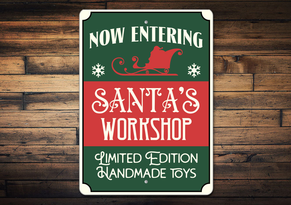 Santas Workshop Entrance Sign, Custom Workshop Sign, Christmas Toy Shop, Christmas Workshop, Workshop Sign, Christmas Toy Sign, Toy Signs