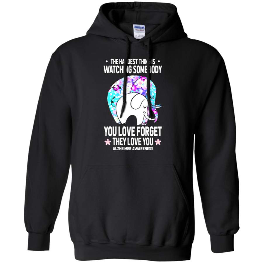 AGR Alzheimer Awareness Watching Somebody You Love Forget You Hoodie