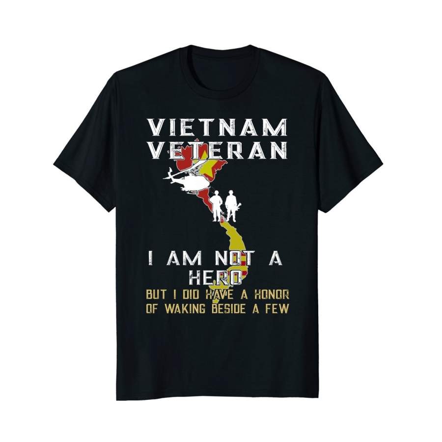 Vietnam Veteran I Am Not A Hero T-Shirt Men Fashion Cotton T-Shirt