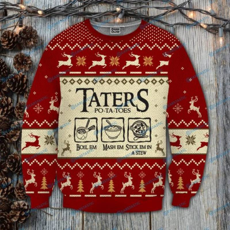 Taters Po-Ta-Toes Recipe Lord Of The Rings Ugly Christmas sweatshirt T-Shirt