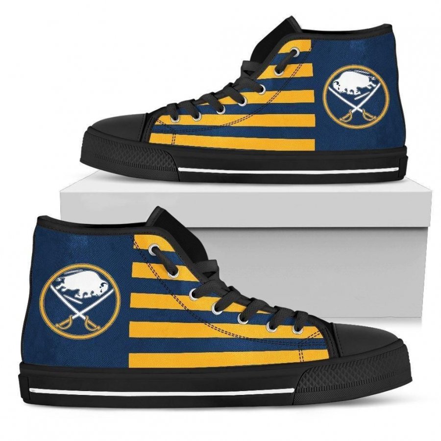 American Flag Buffalo Sabres High Top Shoes #415