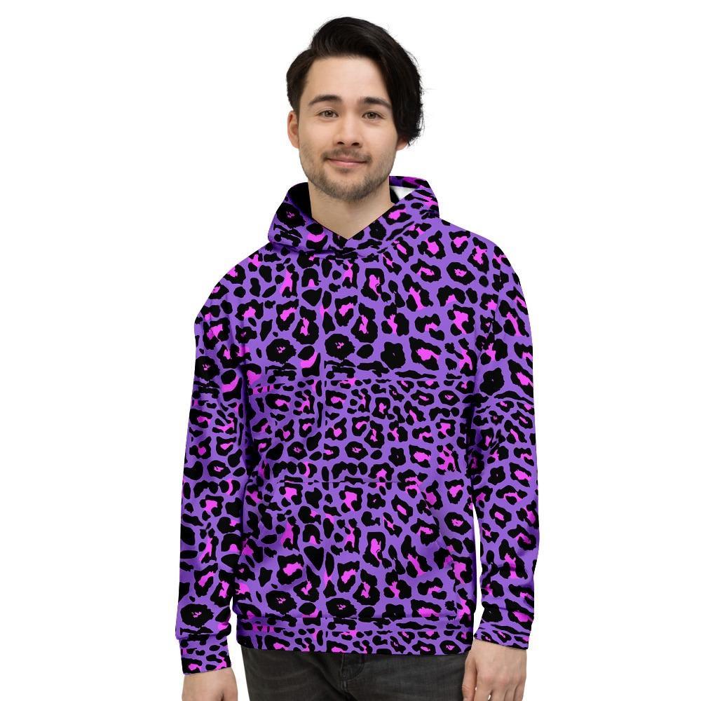 Purple Leopard Men’S Hoodie