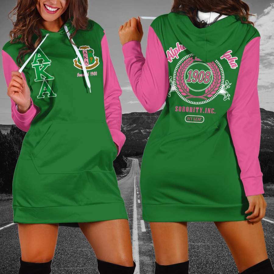 Alpha Kappa Alpha Hoodie Dress 111020191