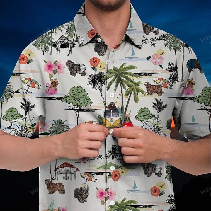 BERGAMASCO Hawaiian Shirt Hawaii Beach Retro