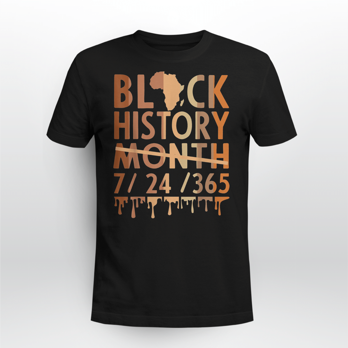 Black History Month 2022 Black History 365 Melanin Pride T-Shirt