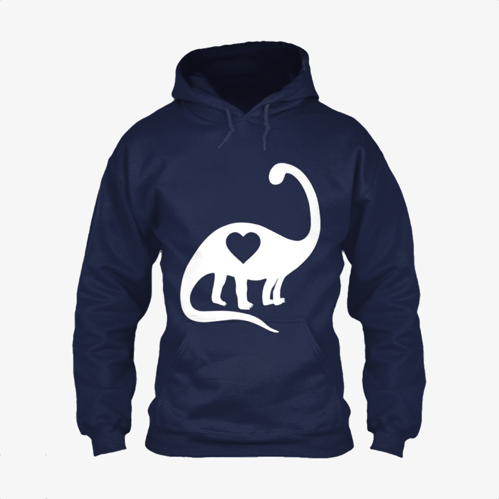 Dinosaur With Heart, Valentine’S Day Classic Hoodie