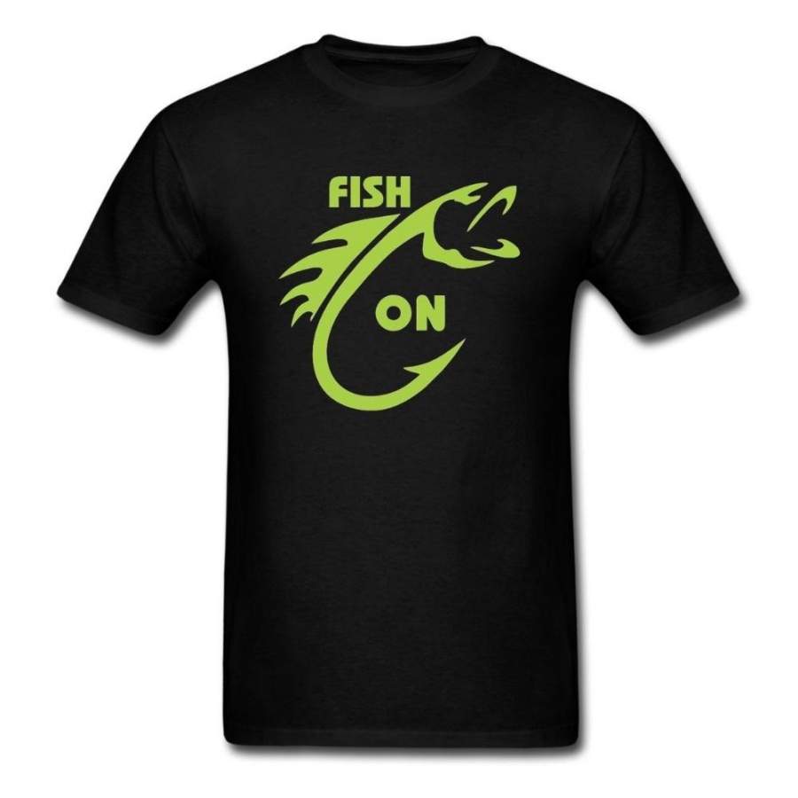 Summer Fashion Fish On Short Sleeved Funny T Shirt Men Streetwear