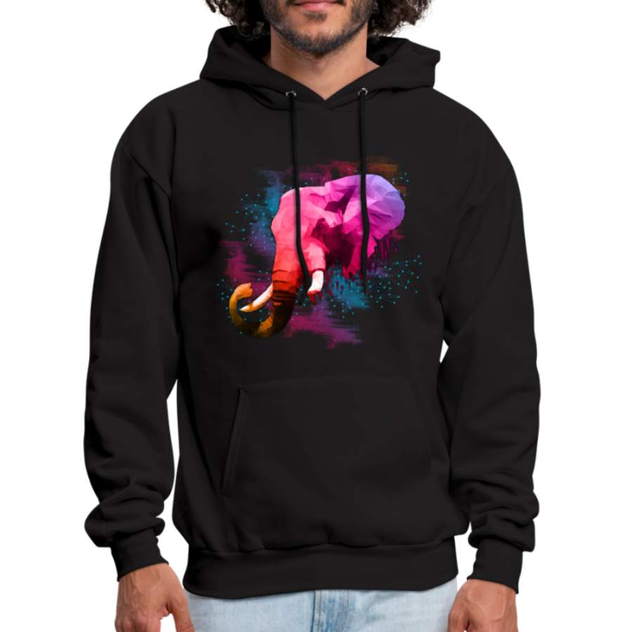 Polygone Elephant Men’s Hoodie