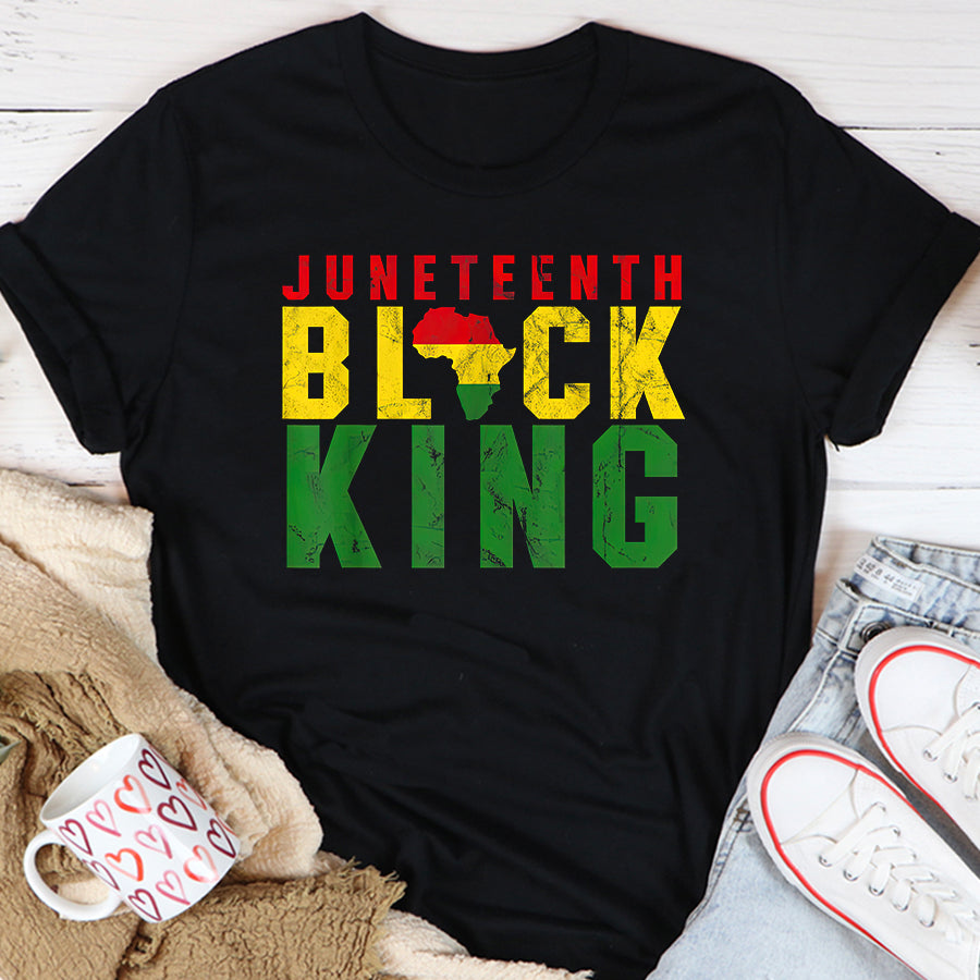 Juneteenth Shirt Juneteenth Black King Emancipation Day Melanin Black Pride T-Shirt