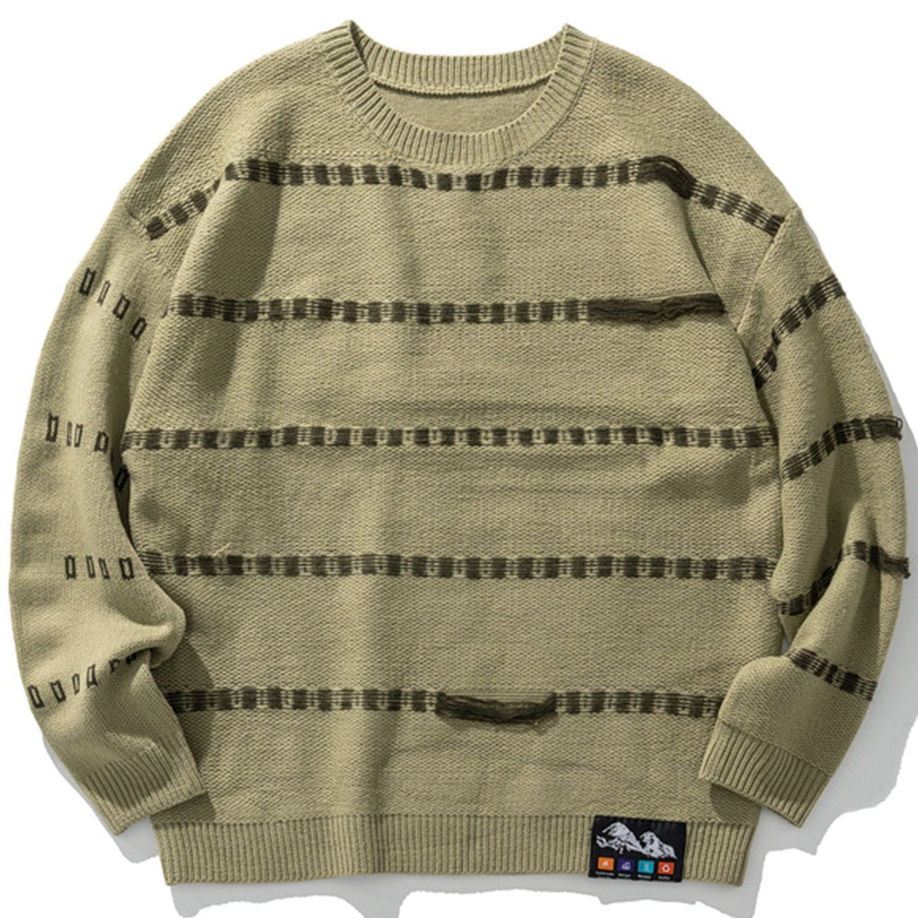 Talishko™ – Striped Color-Block Knit Sweater