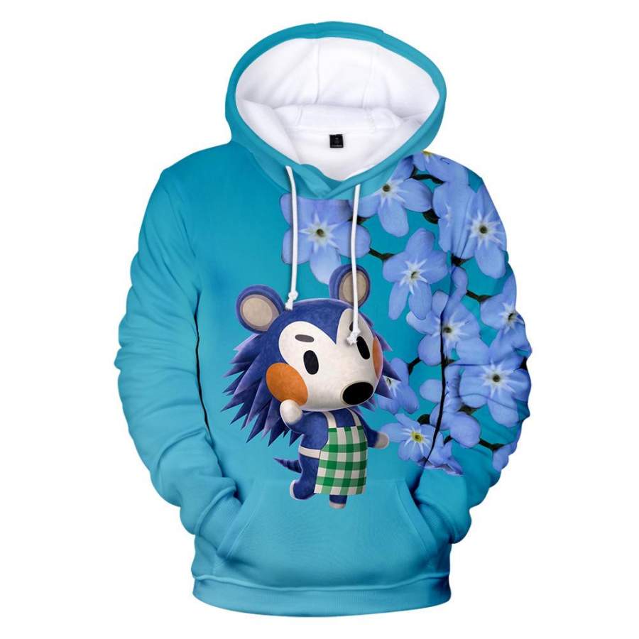 Animal Crossing  a blue hedgehog  Mabel  Hoodie