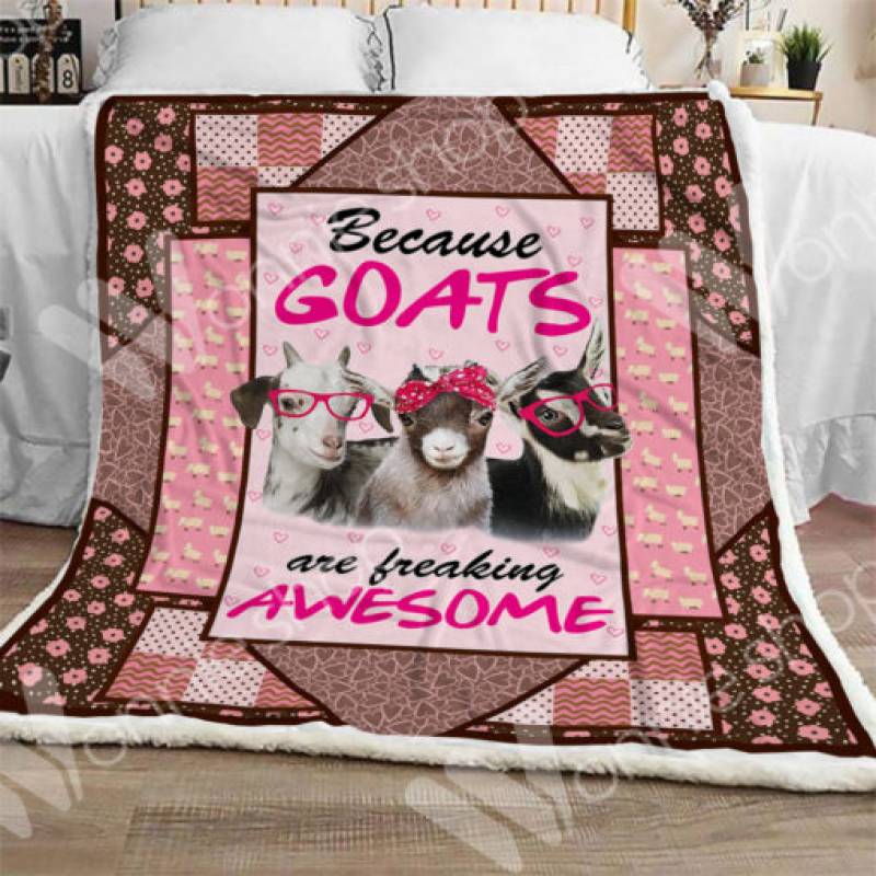 Goat Sherpa Blanket OCT2201 77O53