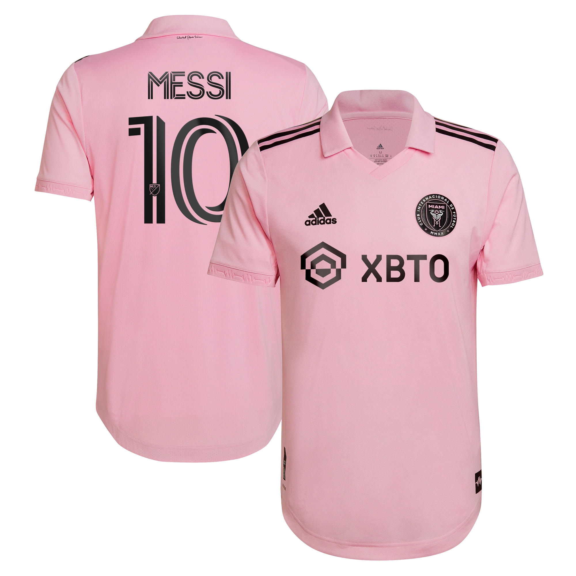 Lionel Messi Inter Miami CF 2023 The Heart Beat Kit Authentic Jersey – Pink