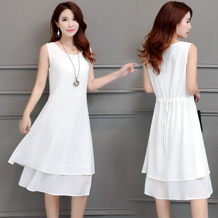 Summer Sleeveless Chiffon Dress Long Strap Chiffon Dress Woman Dress Vestido De Mujer Femme Robe alx