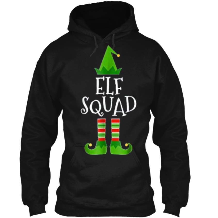 Elf Squad Matching Family Group Christmas Pullover Hoodie 8 oz
