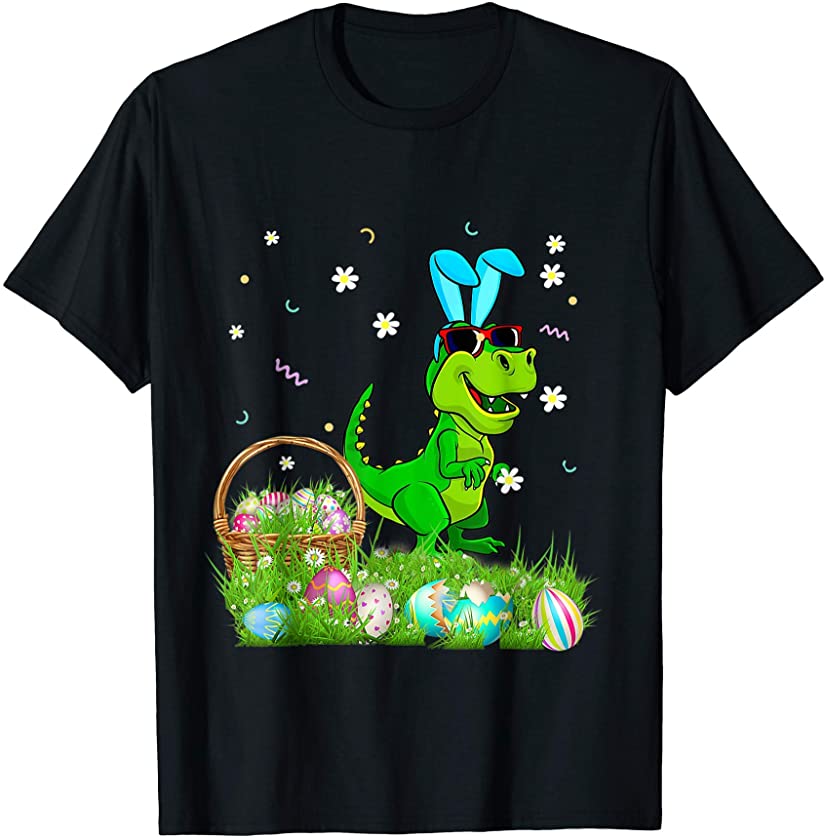 T Rex Easter Day Bunny Eggs Easter Costum T-Shirt