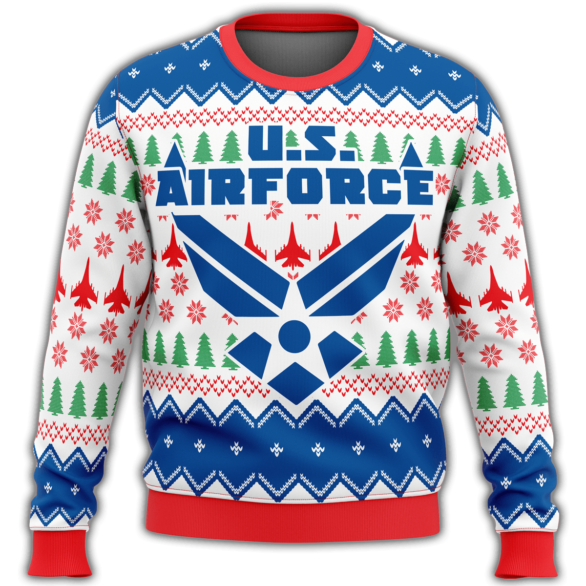 Us Air Force Premium Ugly Christmas Sweater