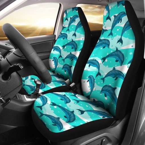 Dolphin Sea Pattern Universal Fit Car Seat Covers 7364