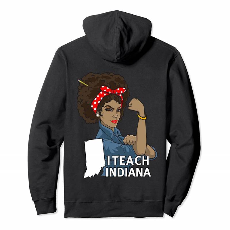 Red For Ed African Black Indiana Teacher Union Education Pullover Hoodie, T Shirt, Sweatshirt