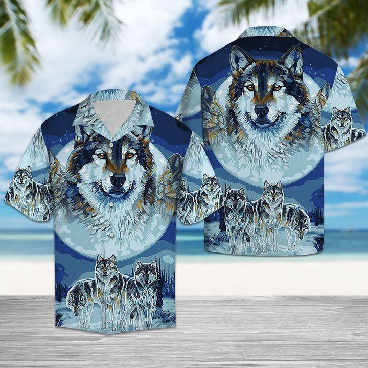 Wolf Hawaiian Shirt | Unisex | Adult | Hw6542