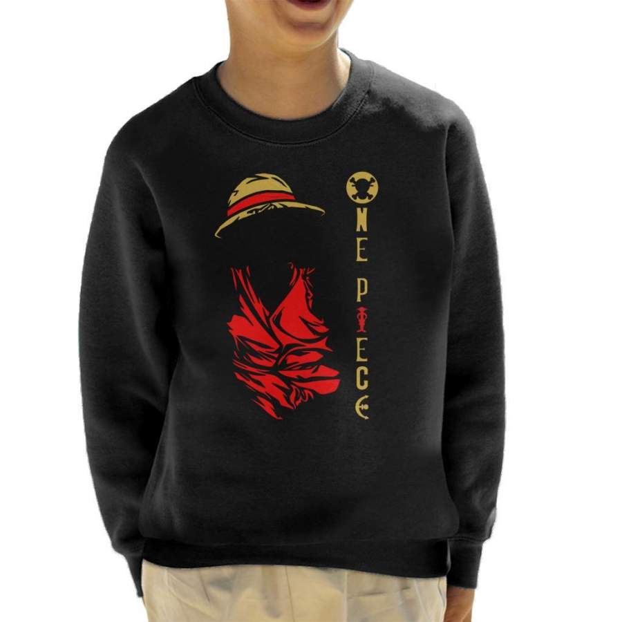 One Piece Luffy Silhouette Kid’s Sweatshirt