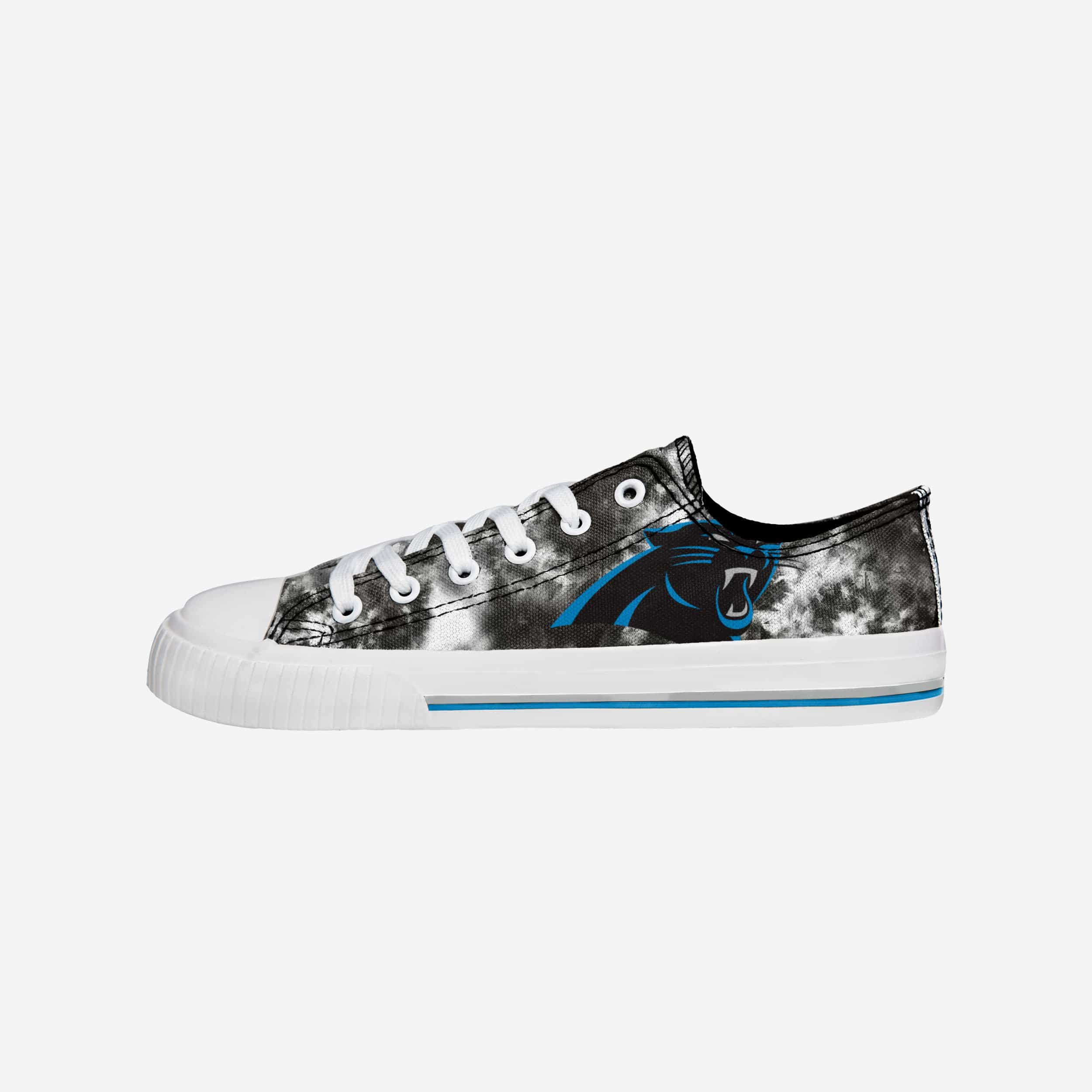 Carolina Panthers Womens Low Top Tie Dye Canvas Shoe