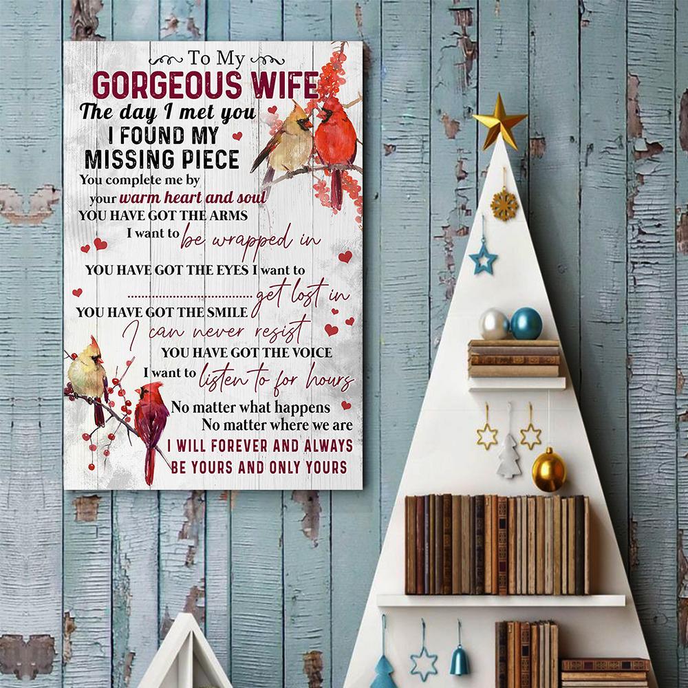 Husband To Wife You Complete Me Canvas And Poster