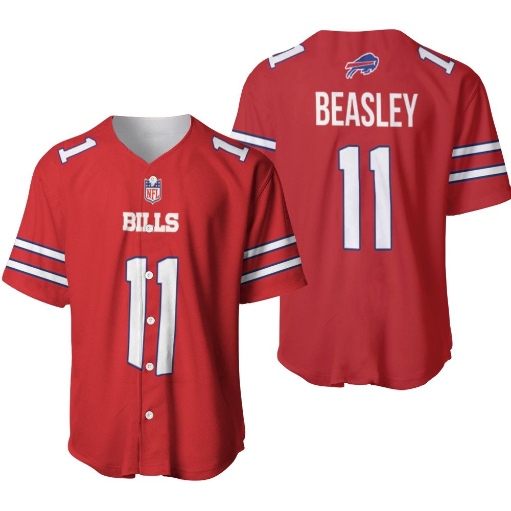 Buffalo Bills Cole Beasley #11 Great Player NFL American Football Red Color Rush Jersey Style Gift For Bills Fans Baseball Jersey